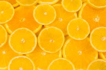 various citrus fruits on white background with copyspace. citrus food background.  Lemon fruit, citrus minimal concept, vitamin C. creative summer minimalist background. Flatlay, top view, copy