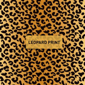 Leopard seamless pattern design, cheetah seamless vector illustration background, Leopard print - Vector