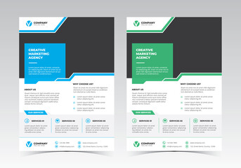 A4 Corporate Flyer Vector Design