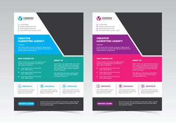 A4 Corporate Flyer Vector Design