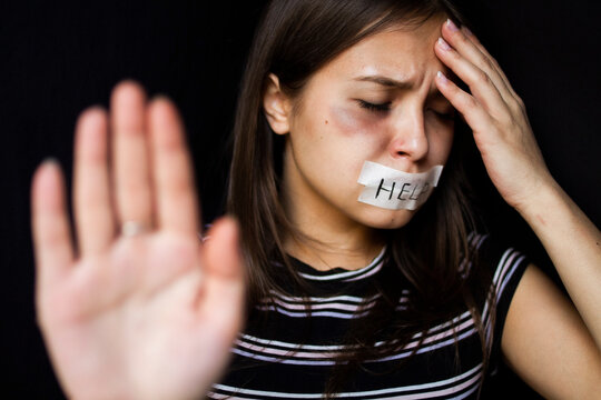 Young Woman Asks To Stop Violence Against Herself