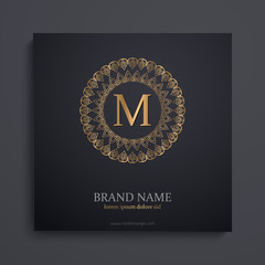 luxury art deco golden classic linear monochrome minimal hipster geometric vintage vector monogram, frame , border , label for your logo badge or crest