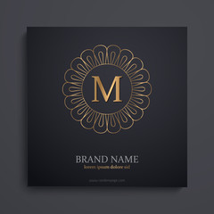 luxury art deco golden classic linear monochrome minimal hipster geometric vintage vector monogram, frame , border , label for your logo badge or crest