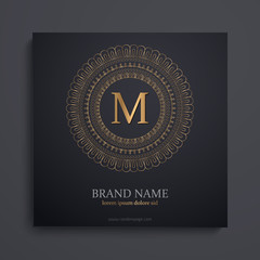 luxury art deco golden classic linear monochrome minimal hipster geometric vintage vector monogram, frame , border , label for your logo badge or crest