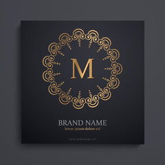 luxury art deco golden classic linear monochrome minimal hipster geometric vintage vector monogram, frame , border , label for your logo badge or crest