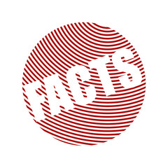 red vector banner facts