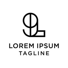 initial letter logo 9L, L9 logo template 