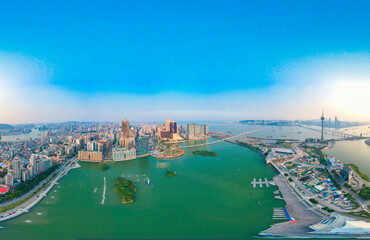 Obraz premium Aerial scenery in the Macao Special Administrative Region of China