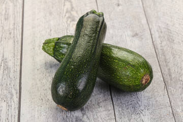 Raw ripe zucchini