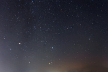 Fototapeta na wymiar night starry sky with milky way, outdoor sky background