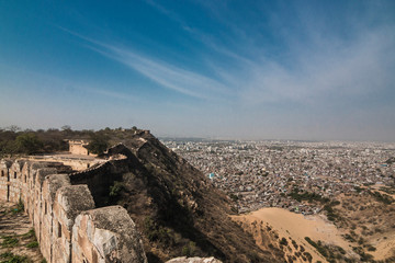 Fototapeta na wymiar View from Nahargarh Fort Jaipur