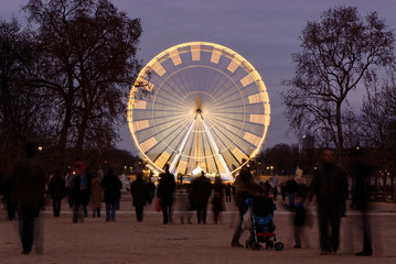 Riesenrad in Paris, Frankreich