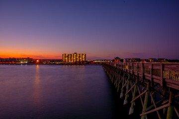 pier at sunset