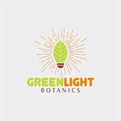 Green Light Botanical Logo