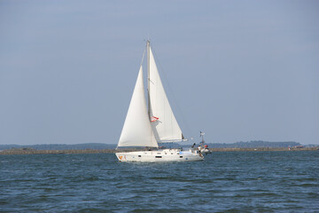 Fototapeta premium Voilier, Arcachon, Bassin d'Arcachon