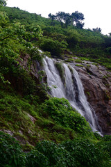 Monsoon Landscape at Tamhini near Pune India. Monsoon is the annual rainy season in India from June to September.