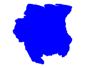 Karte von Suriname