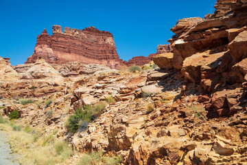 Obraz premium Colorado River and Glen Canyon as seen from Utah State Route 95