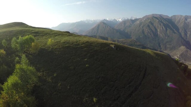 Caucasus, Ossetia. Songuti Gorge. Landscapes of the mountains.