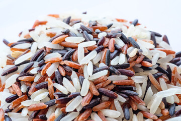 variety of rice with healthy concept