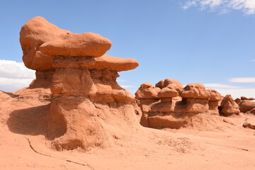 landscape on the Goblin state park in the united states of america
