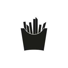 French fries icon. Simple vector illustration
