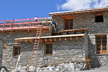 r&eacute;novation d'une maison de montagne