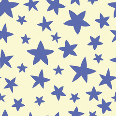 Obraz premium blue stars pattern vector illustration 