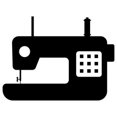 sew fabric concept, Home electric sewing machine tailor vector Domestic  icon design