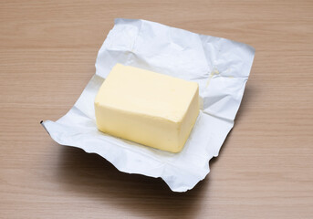 Pack of butter, just opened or unwrapped