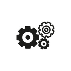 Gear icon. Simple vector illustration