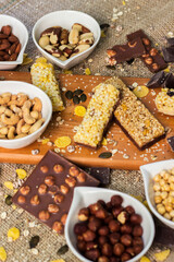 Granola Bars and mixed nuts