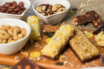 Granola Bars and mixed nuts