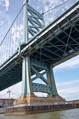 Benjamin Franklin Bridge in Philadelfia state Pennsylvania