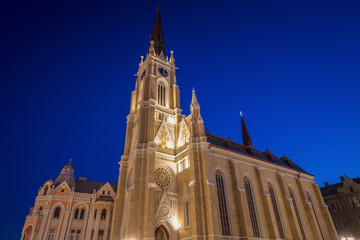 Fototapeta premium Name of Mary Church in Novi Sad