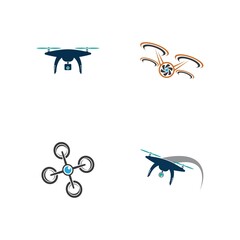Drone Logo Template Design Vector, Emblem, Design Concept, Creative symbol, Icon