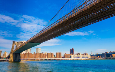 Brooklyn Bridge and New York City Manhattan