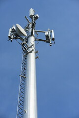 Telecommunication Tower Antennas High Pole Signal Transmission Both Wireless Phone	