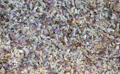 Fundo com muitos cristais de quartzo