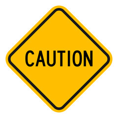 Caution sign warning symbol vector illustration