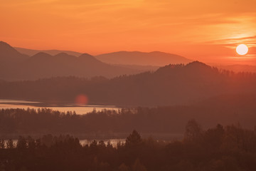 Panorama of Polanczyk area