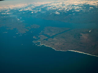 Canadian island and pacific ocean
