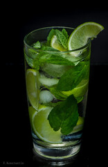 mojito in a transparent glass