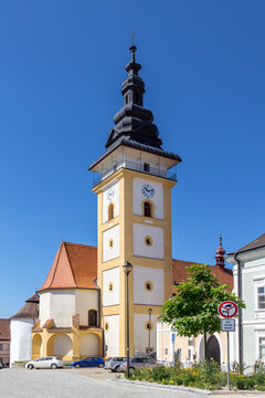 Church of st. Giles, Moravské Budejovice town, Vysocina district, Czech republic, Europe