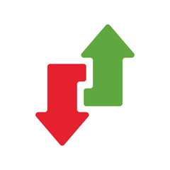 Exchange logo. Vector icon.