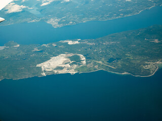 Canada  Islands forest and pacific ocean