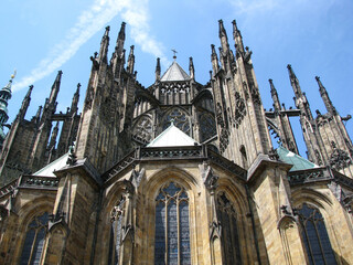 Fototapeta na wymiar Saint Vitus Cathedral in Prague Castle. Prague, Czech Republic 