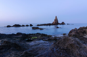 First hour of the day at the Sirenas Reef in the heart of Cabo de Gata (Almería)