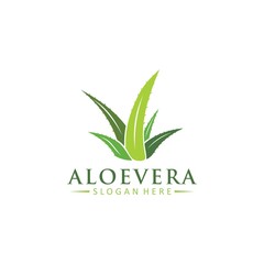 Aloe Vera logo vector icon concept
