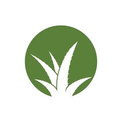 Aloe Vera logo vector icon concept